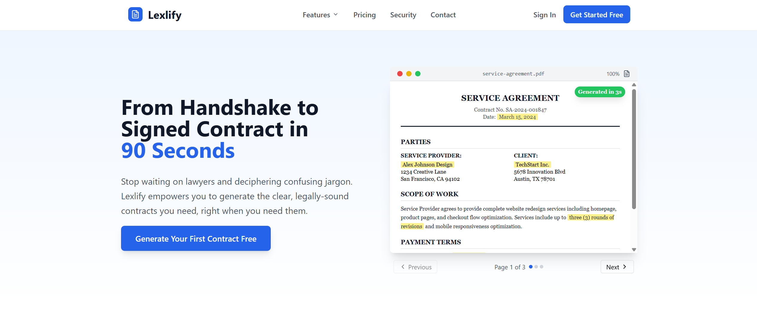 Project: Lexlify consultancy website